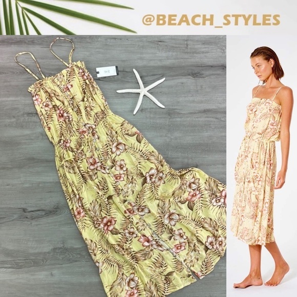 🔆RIP CURL🔆 PLAYABELLA MIDI DRESS - Picture 1 of 14